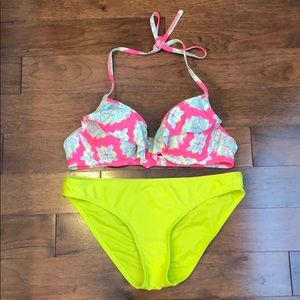 Aerie neon bathing suit